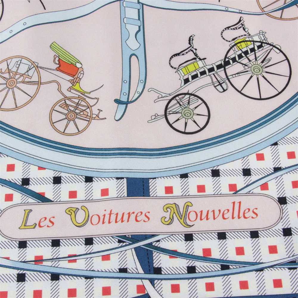 POBING Hand Rolled Twill Silk Scarf Women Horse Carriage Double Print Square Scarves Wraps Echarpes Foulards Femme Hijab 90CM Z251212