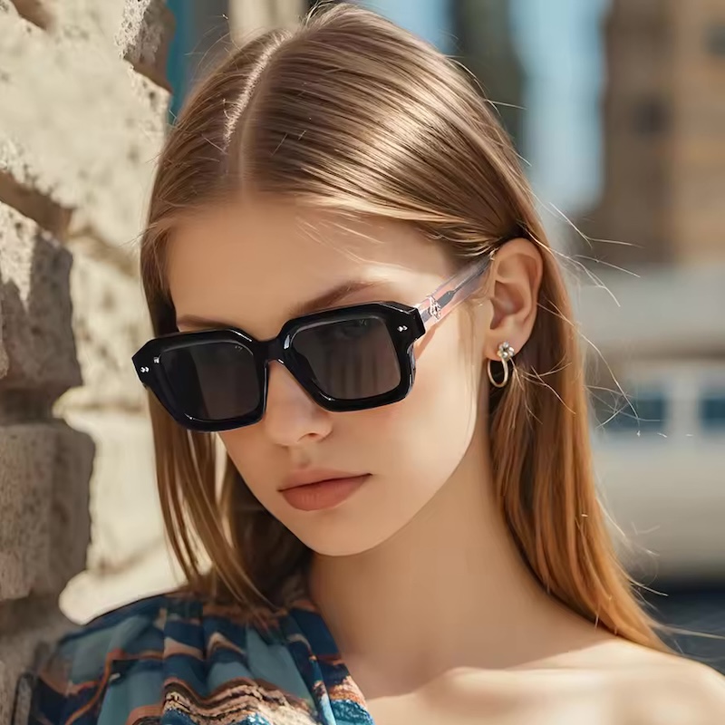 Square Retro Gaming Sunglasses Anti Blue Light for Computer Work Oversized Blue Blocking Glasses RX Myopia Prescription Optical Men Women, CB Fashion 