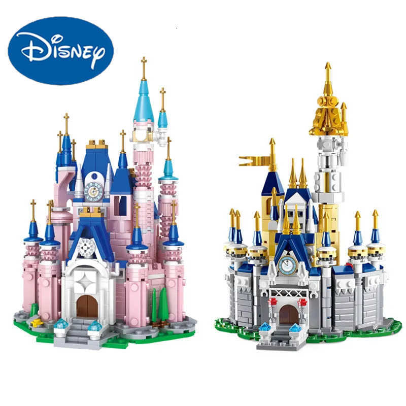 Disney Princess Castle House Building Blocks Kit Bricks Classic Cartoon Movie Animation Model Kids Girl Toys For Children Gifts H251212