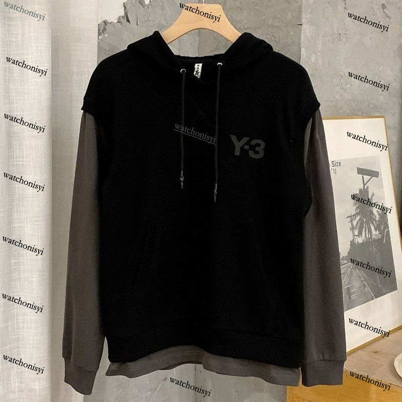 Luxury Designer Mens Hoodies Autumn and Winter y3 Loose Casual Coat Tops Black Green Y1289