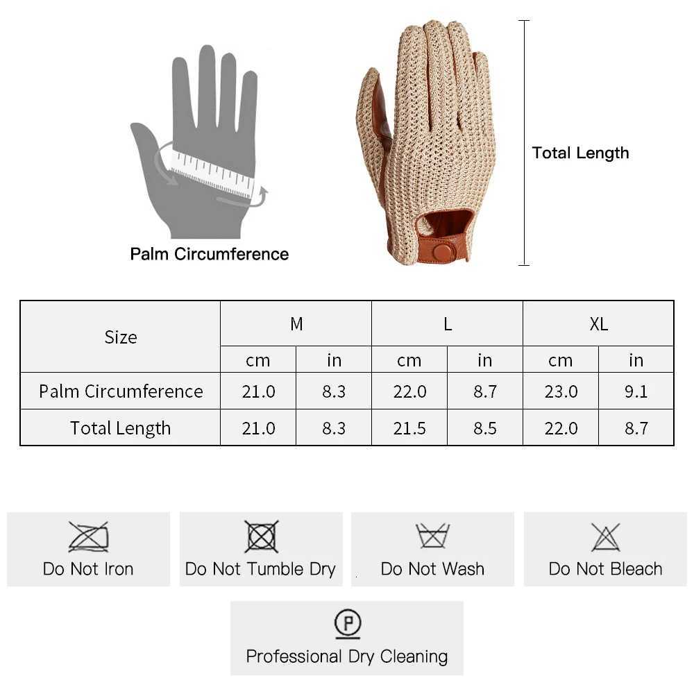 Men Knitted Goatskin Touch Screen Gloves for Daily Motorcycling Driving Y251211