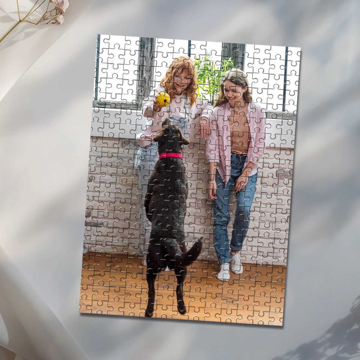 35/300/500/1026pcs Personalized Custom Photo Puzzle Pet dog DIY Photo Puzzle Portrait Personalized Birthday Gift Keepsake Specia X251211