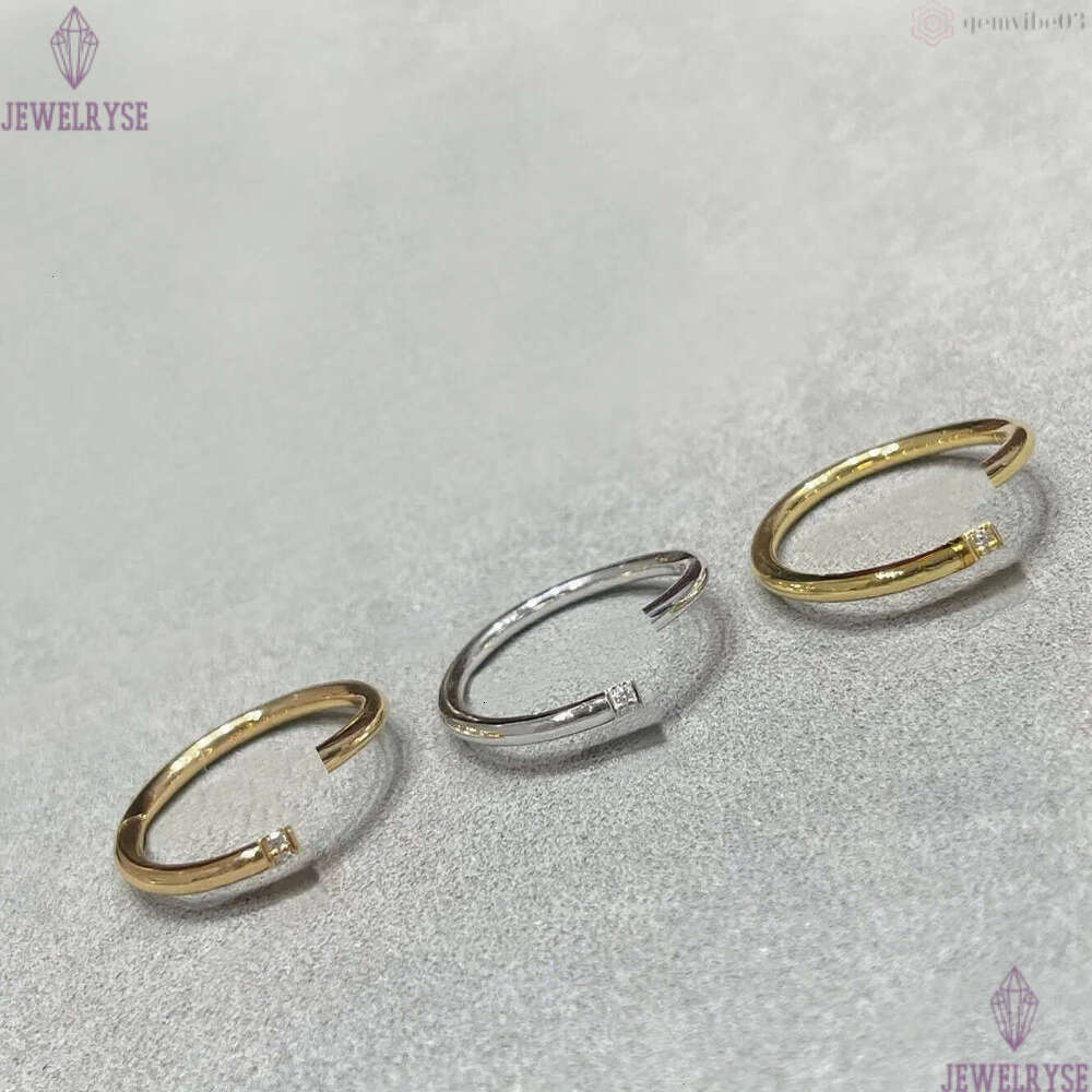 Nail Ring Luxury Designer Women Mens Top Quality V 18K Gold Plated Never Fade Couple Lover Engagement Promise Rings Diamonds Jewelry