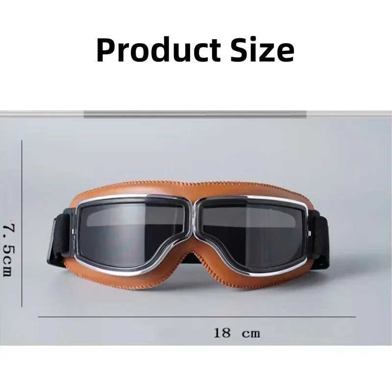 Retro Glasses Motorcycle goggles Metal Goggles Motorcycle Fit Protection Biking and Outdoor Adventures European Vintage Design G251212