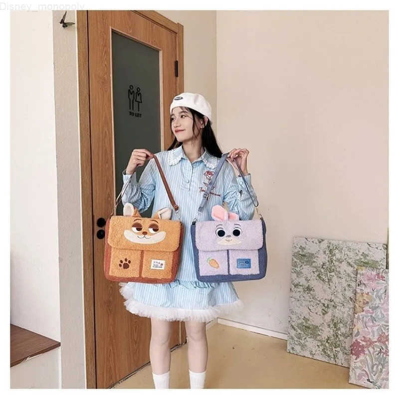 Disney Fashion High Quality Plush Cartoon Chichititi Student Shoulder Bag Multi functional and Versatile Diagonal Cross Bag H251212