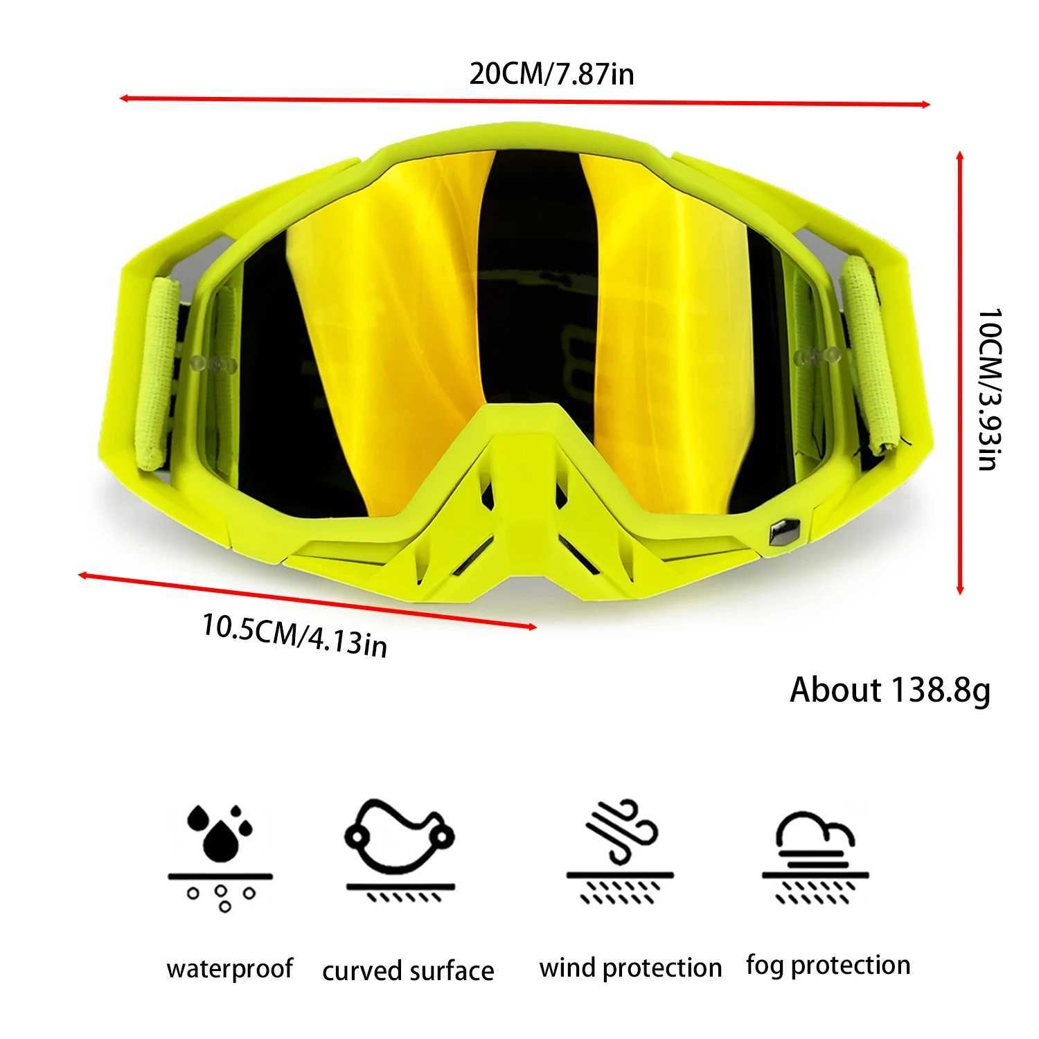 NAFEIB Motocross Glasses Motorcycle Sunglasses Man MTB ATV Mask Windproof Protection Skiing Cycling Racing Off-Road Goggles G251212