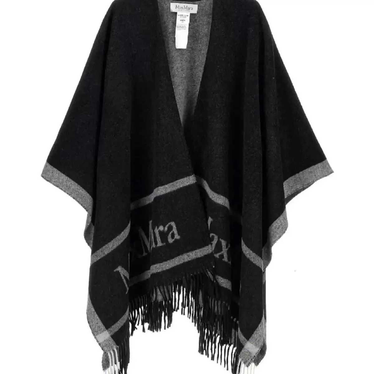 New Hip Hop Warm Max High-quality Shawl Knitted Double Sided Wool Fashion Cloak Womens Tassel Luxury Cashmere Scarf Brand Shawl Y251211