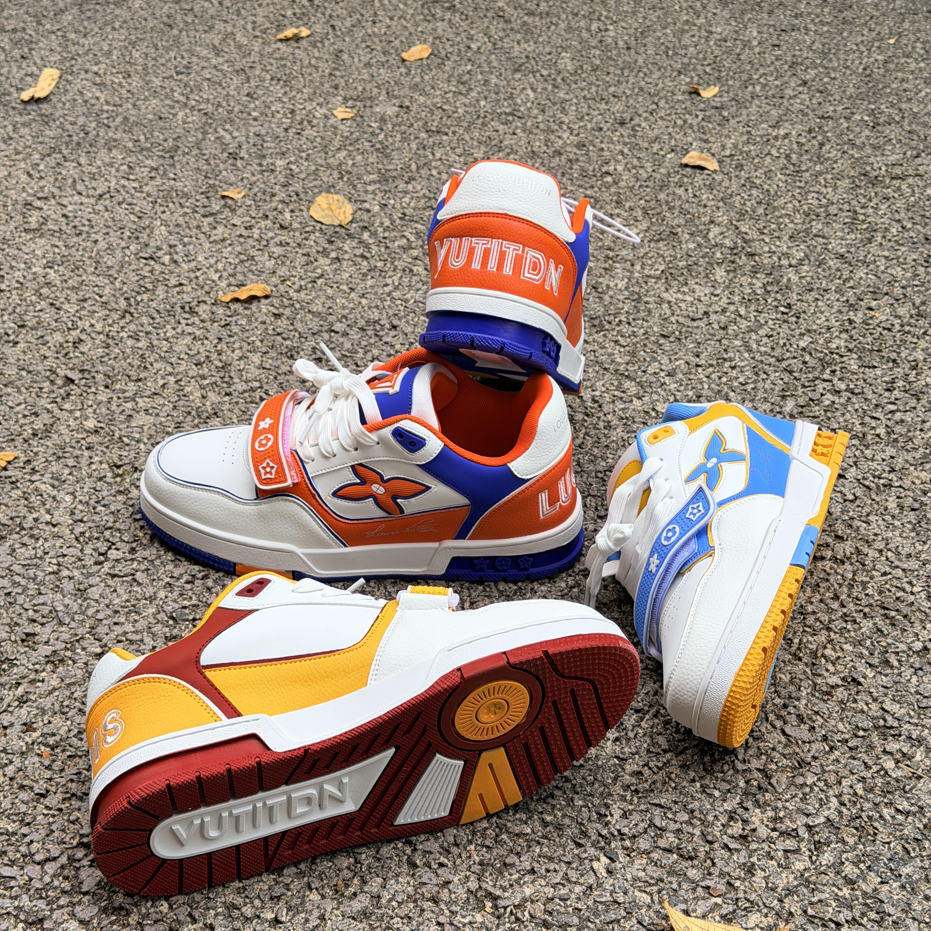 Hot new VUTITDN free shipping designer shoes for womens mens casual shoes blue black grey orange yellow outdoor sneakers sport shoes