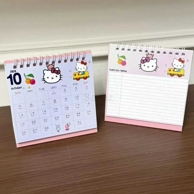 Sanrio 2026 New Hello Kitty Creative Ins-Style Desk Calendar - Cute Cartoon Office Desktop Decoration Gift H251212