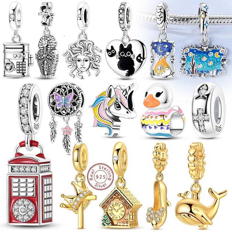 New Charms Beads 925 Sterling Sier Wh Cross Charm Fit Bracelet Bangle Pendent Wan Jewelry Gift Y251212