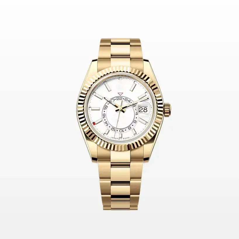 Mens Watch Mens Automatic Mechanical Movement Small Dial Sapphire Calendar 41mm Bracelet Fashion Business sky dweller Wristwatches Montre DHGATE