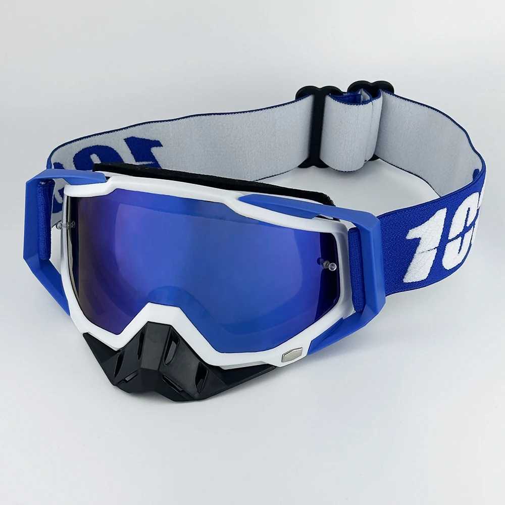 100 Motorcycle Goggles Off Road Motocross Glasses ATV MX Dirt Bike Eyewear Anti-Sand Windproof Helmet Riding Gafas Mask G251212