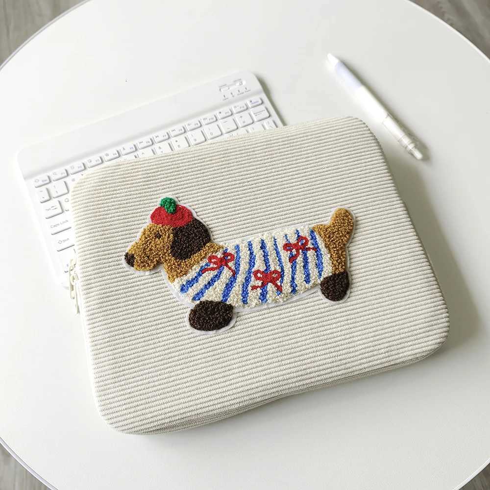 Cute Dog Laptop Sleeve Bag 13 14 15 16 Inch for MacBook Air/Pro HPDell Notebook Bag Portable Tablet Pouch Bag 9 11 iPad TabletT251212