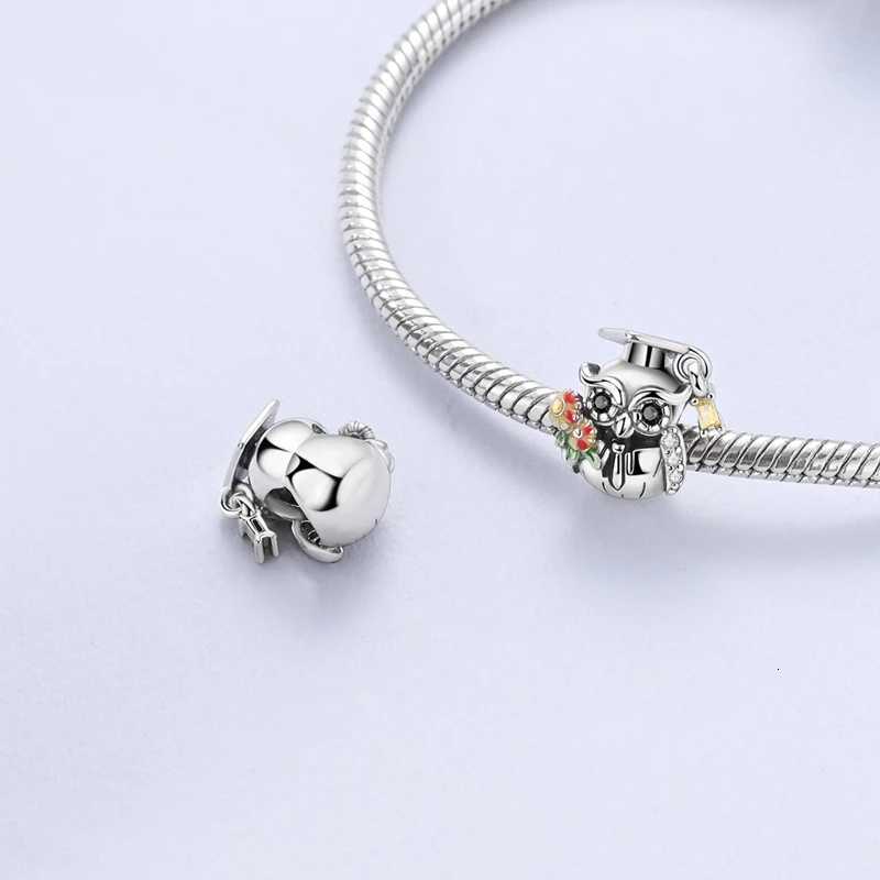 New925 Sterling Sier Charms Beads Duck Frog Owl Turtle Bear Pendants DIY Wen Bracelet Jewelry Gift Y251212