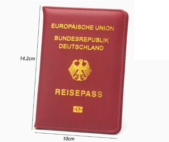 Germany Cover Women Travel Wallet Passport Holder Pu Leather Case for Passports Reisepass Deutschland protector ddmynov