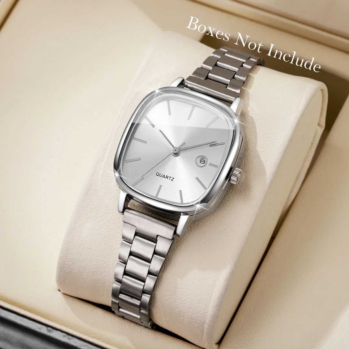 Elegant Square Dial Women Quartz Watch Simple Ladies Calendar Wristwatches Reloj Mujer Girls Clock Gift Without Box Y251212