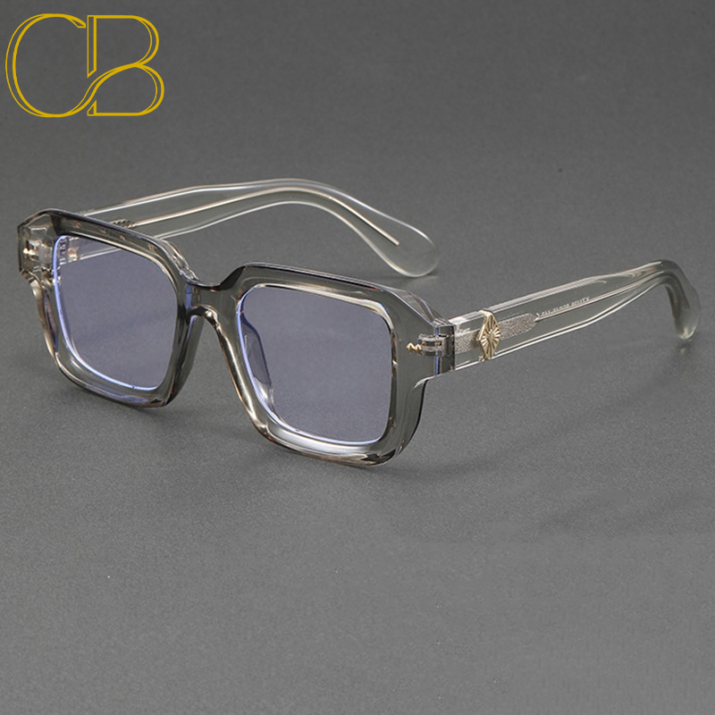 Square Retro Gaming Sunglasses Anti Blue Light for Computer Work Oversized Blue Blocking Glasses RX Myopia Prescription Optical Men Women, CB Fashion 