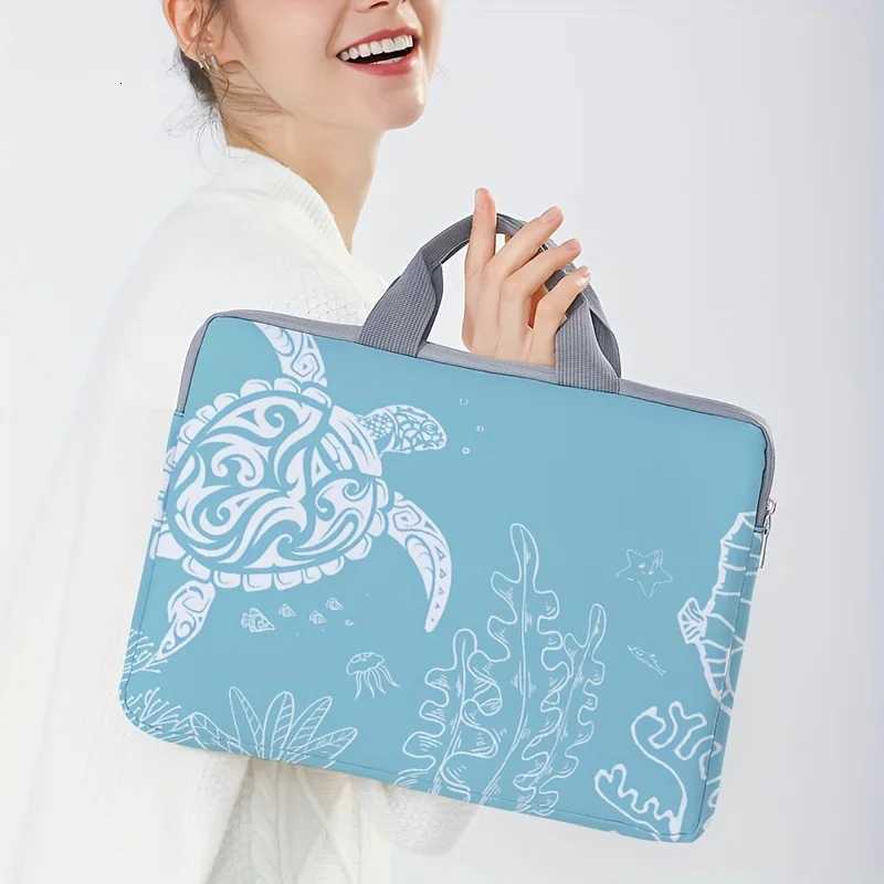 1-piece set turtle patterned laptop bag briefcase suitable for 14 inch laptops fixed laptop bagT251212
