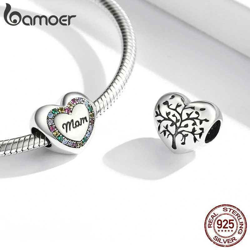 OER 925 Sterling Sier -she Charm Beads Fit Charm Bracelet Inlaid Zircon Colorf Pendants DIY Accories Y251212