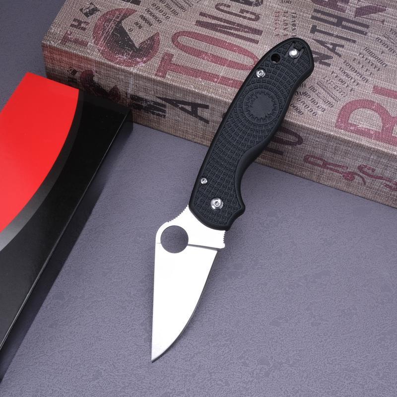 P3 folding knife, PVC handle, anti-corrosion wear-resistant high hardness blade, outdoor camping and driving survival EDC tool, the best gift.