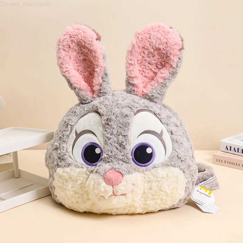 Disney Original Zootopia Judy Hopps Nick Wilde Plush Doll Backpack Stitch Big Head Doll Bag Hug Pillow Cute Room Sofa Decoration Gift H251212