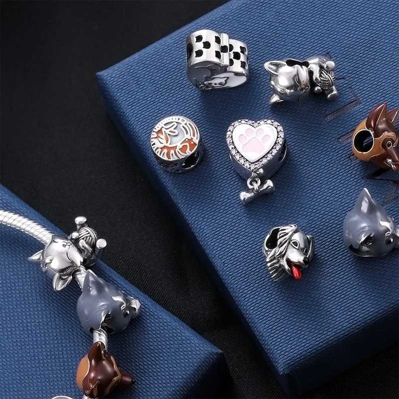 925 Sier wer Dragoy Charms Dangle Charm bead Fit Bracelet Jewelry DIY Y251212