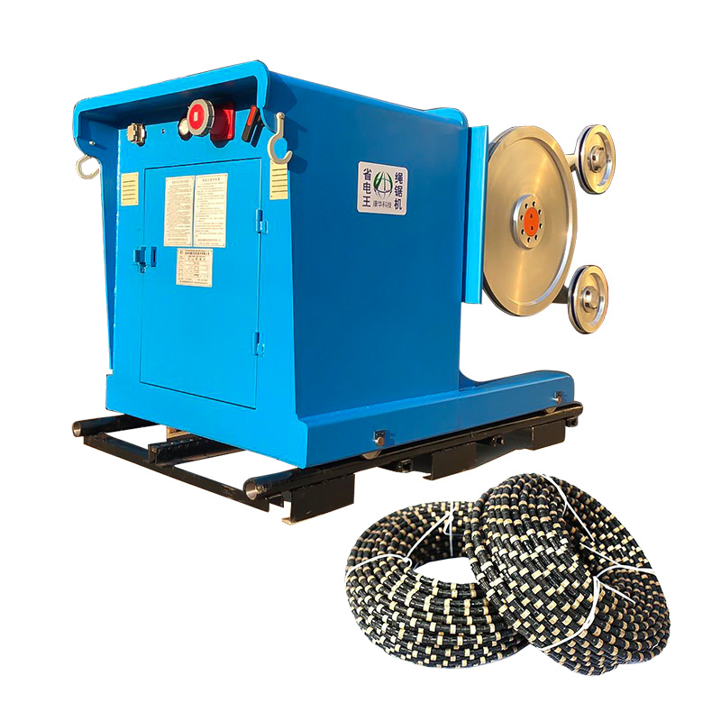 High-Efficiency Electric Rope Saw Machine | Hydraulic Diamond Cutter for Mine, Concrete, Granite & Marble