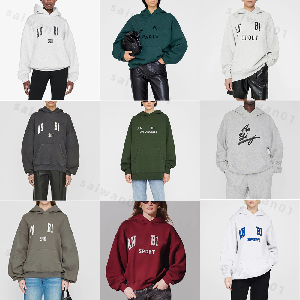 Oversized Letter Embroidery Hoodoes Women Fall Winter Cotton Sweatshirt AB Loose Pullovers Hooded Sweatshirts 2026