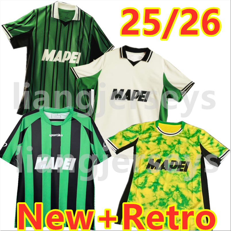 4XL Sassuolo 25 26 US Sassuolo Calcio TRAORE Soccer Jerseys Mens SATALINO MISSORI ODENTHAL ROMAGNA DOIG VOLPATO THORSTVEDT MORO Football Shirts KYRIAKOPOULOS