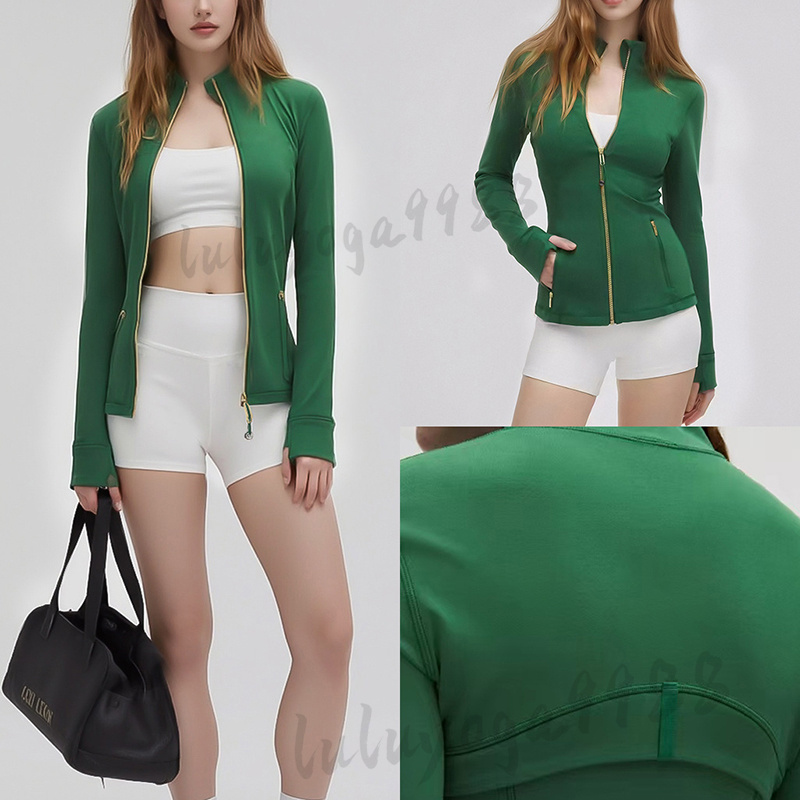 Yoga Jacket Women Workout Sport Coat Fitness Jackets Sports Quick Dry Activewear Top Solid Zip Up Sweatshirt Sportwear Hot Sell yoga outfit