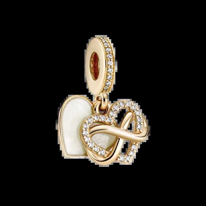 New Hot S DIY Wen Jewelry Suitable for DesignMother-of-Pearl Interlocking Charm Bead for Bracelet Necklace Y251212