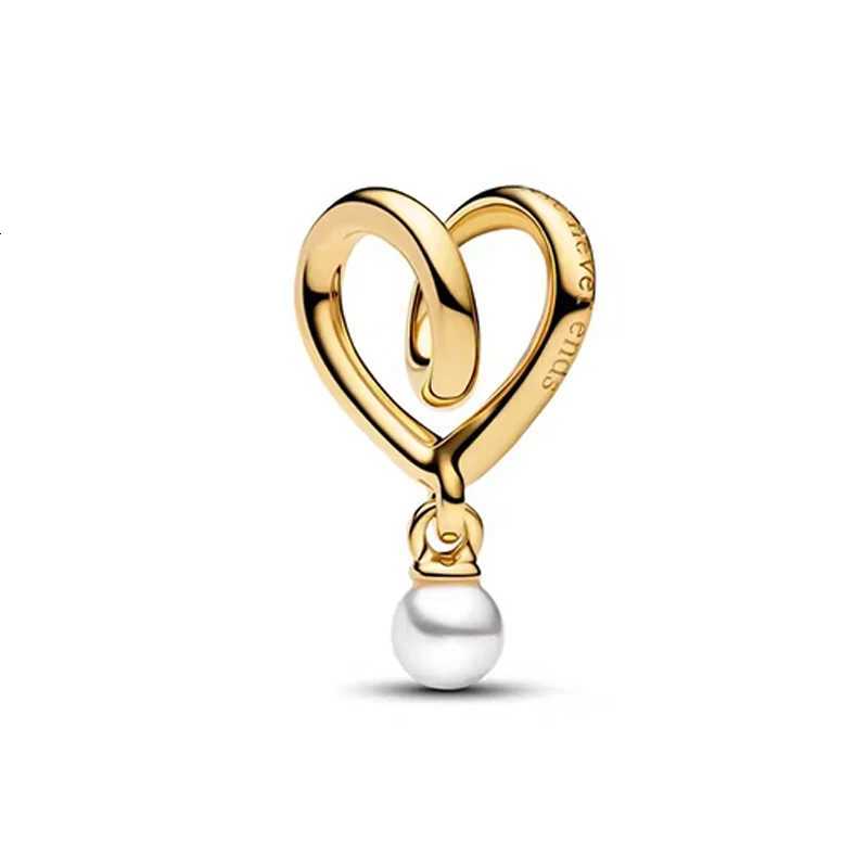 DIY Jewelry Gifts Sparkling Gold North Star Letter Infinity Knot Rose in Blo Charm Beads Fit 925 Sier Bracelet Y251212