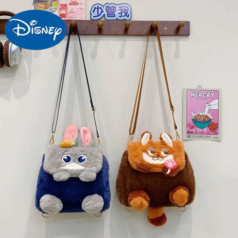 Disney Authentic JapaneseGirls Backpack Cute Cartoon Plush Casual Versatile Zootopia Madness Judith Nick Laptop Backpack Unisex H251212