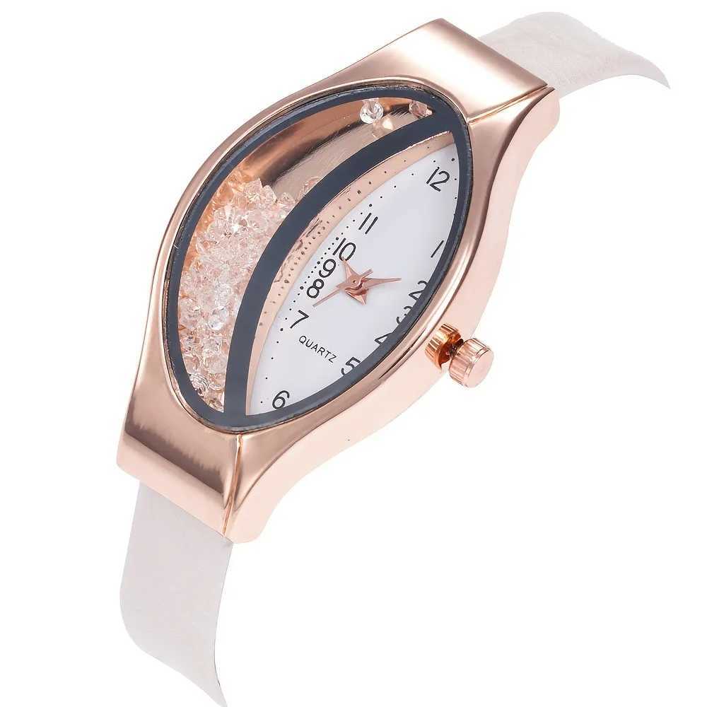 1/3pcs Elegant Women Quartz Watches Fashion Rhinestone Leather Band Ladies Wristwatch Reloj Mujer Girls Clock GiftWithout Box Y251212