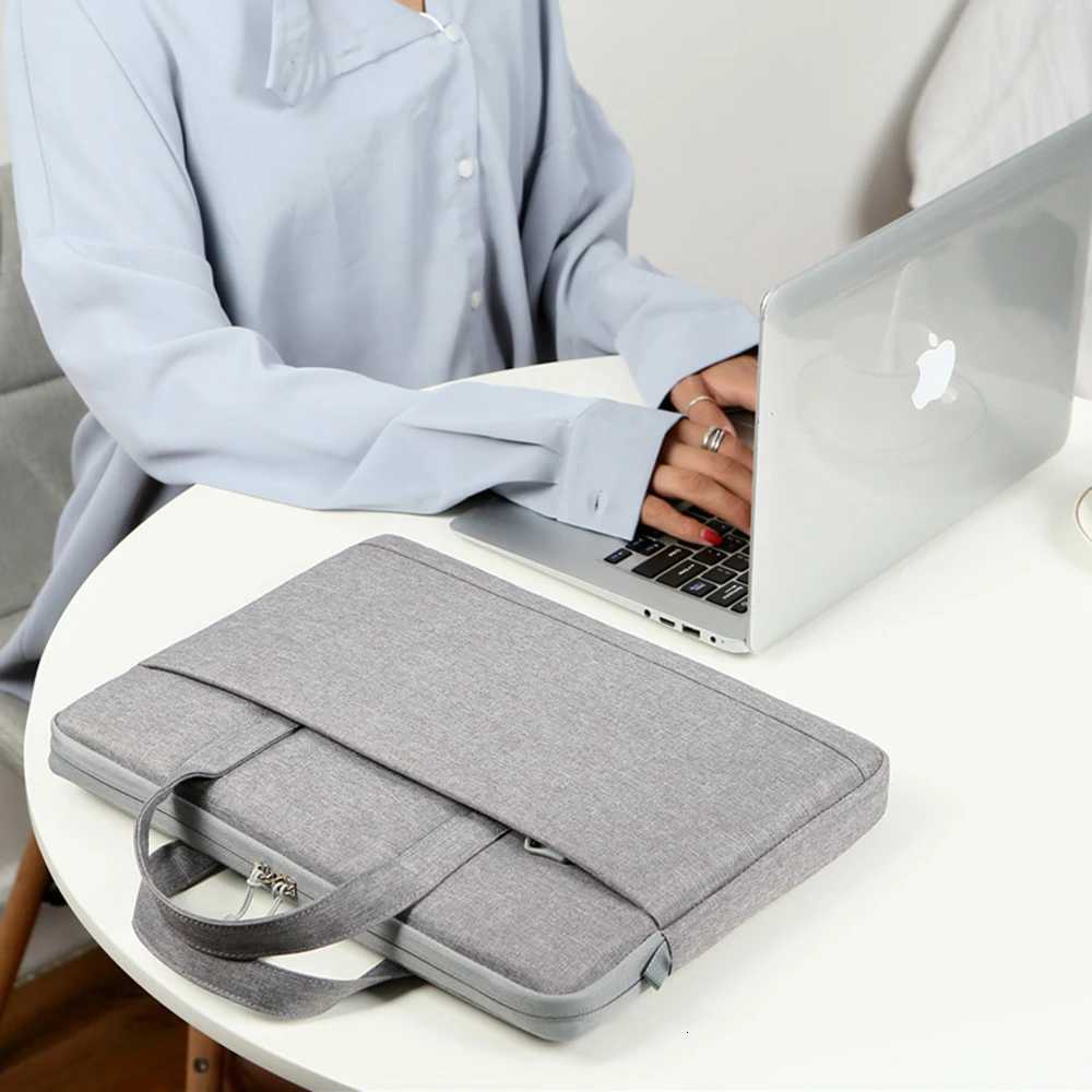 Laptop Bag Sleeve Case For 13 14 156 Inch PC Notebook Computer Bag For Macbook Air Pro 13 15 Xiaomi ASUS Waterproof Laptop CaseT251212