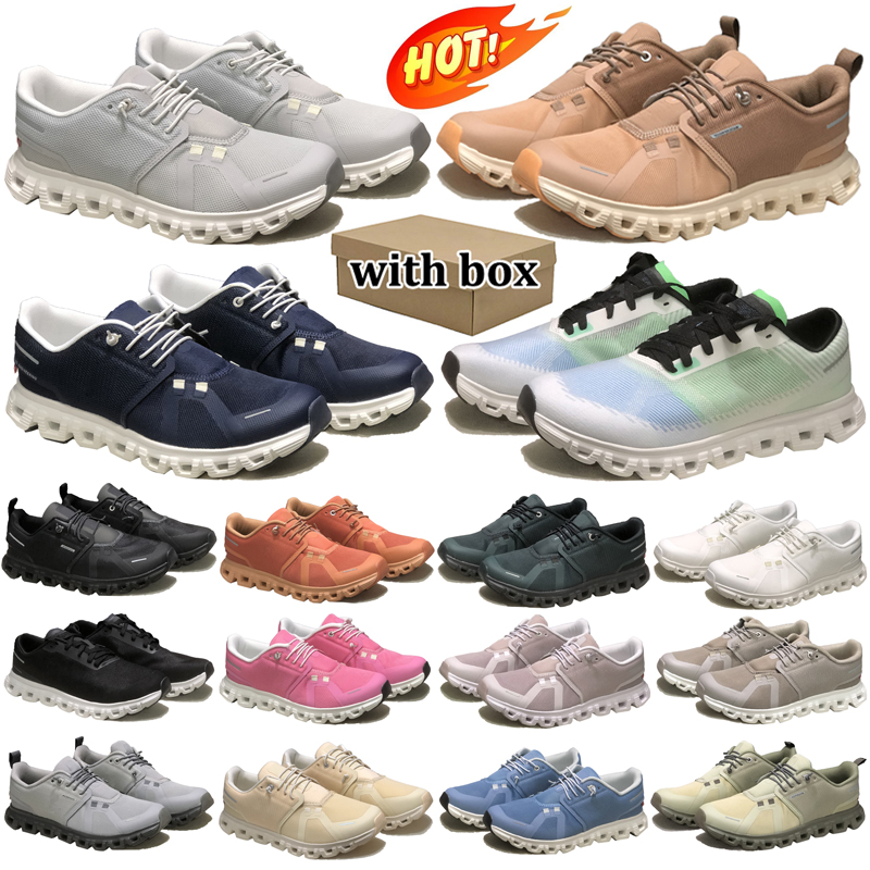with box designer sneakers running shoes for men women white pink green men women trainers outdoor sports runners