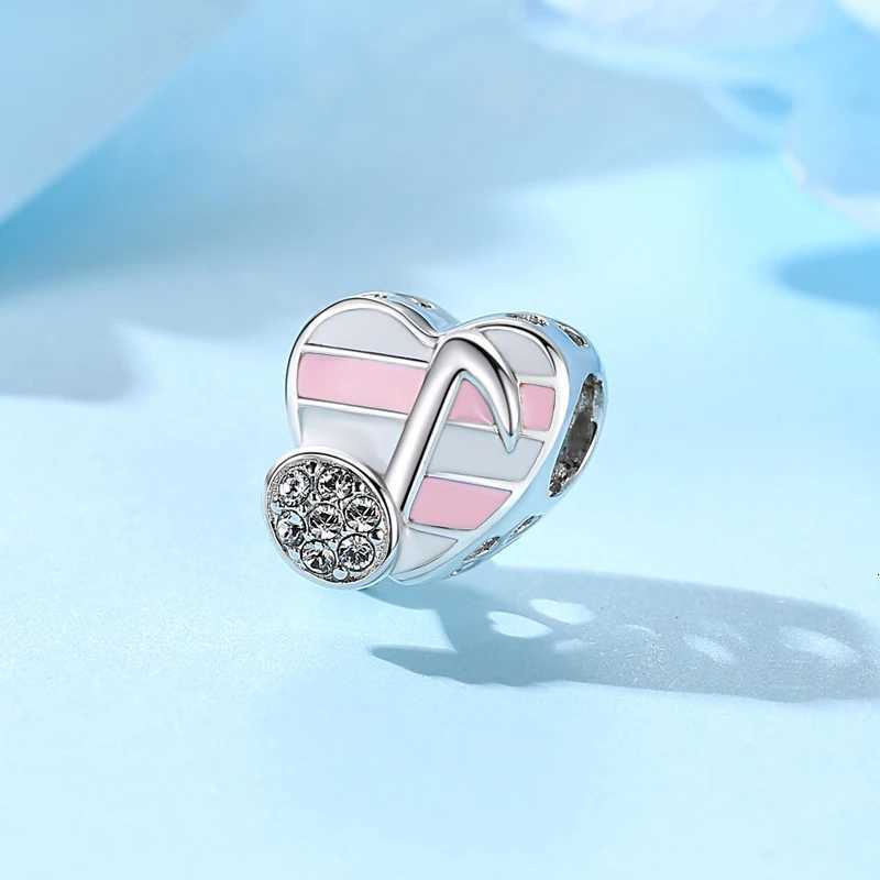 925 Sterling Sier Charms Beads Music Notes Piano phone Charm Fit Brand Bracelets Necklaces Jewelry For Wen Y251212