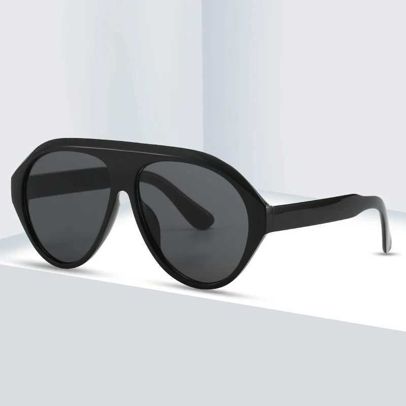 2024 New Fashion Oval Luxury Brand Cycling Sunglasses for Women Men Retro Oversized Sun Glasses Trending UV400 Eyeglasses G251212