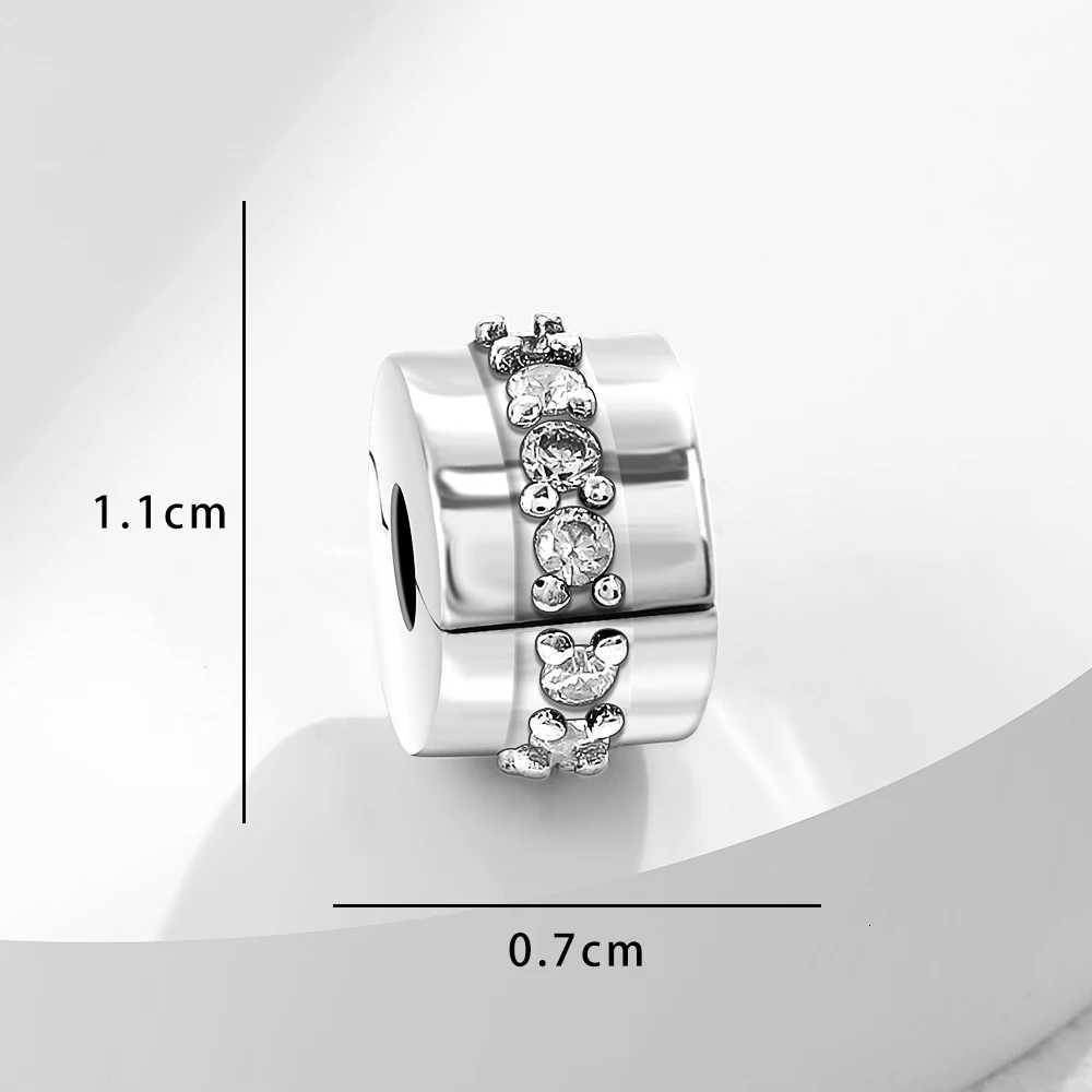 2026 925 Sier Positioning buckle Clip Charm MoonStar Beads Fit Bracelet Charm Wen DIY Jewelry Gift Y251212