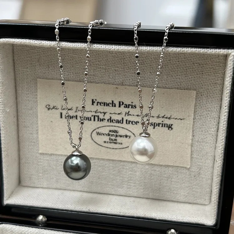 Pearl Necklace for Women Style Simple Temperament Collarbone Chain Niche High-end Feeling 251209