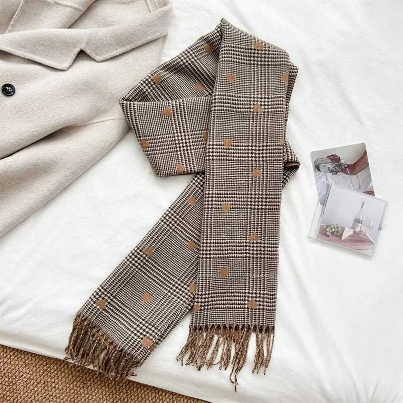 Women Winter Cashmere Scarf 2024 Plaid Pashmina Luxury Bohemia Shawls and Wraps Bufanda Hijab Stoles Echarpe Warm Blanket Y251211