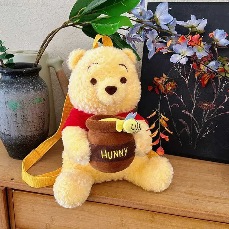 Disney Cartoon Winnie the Pooh New Unisex Cute Creative Doll Design Fashionable and Personalized Large-Capacity Backpack Gift H251212