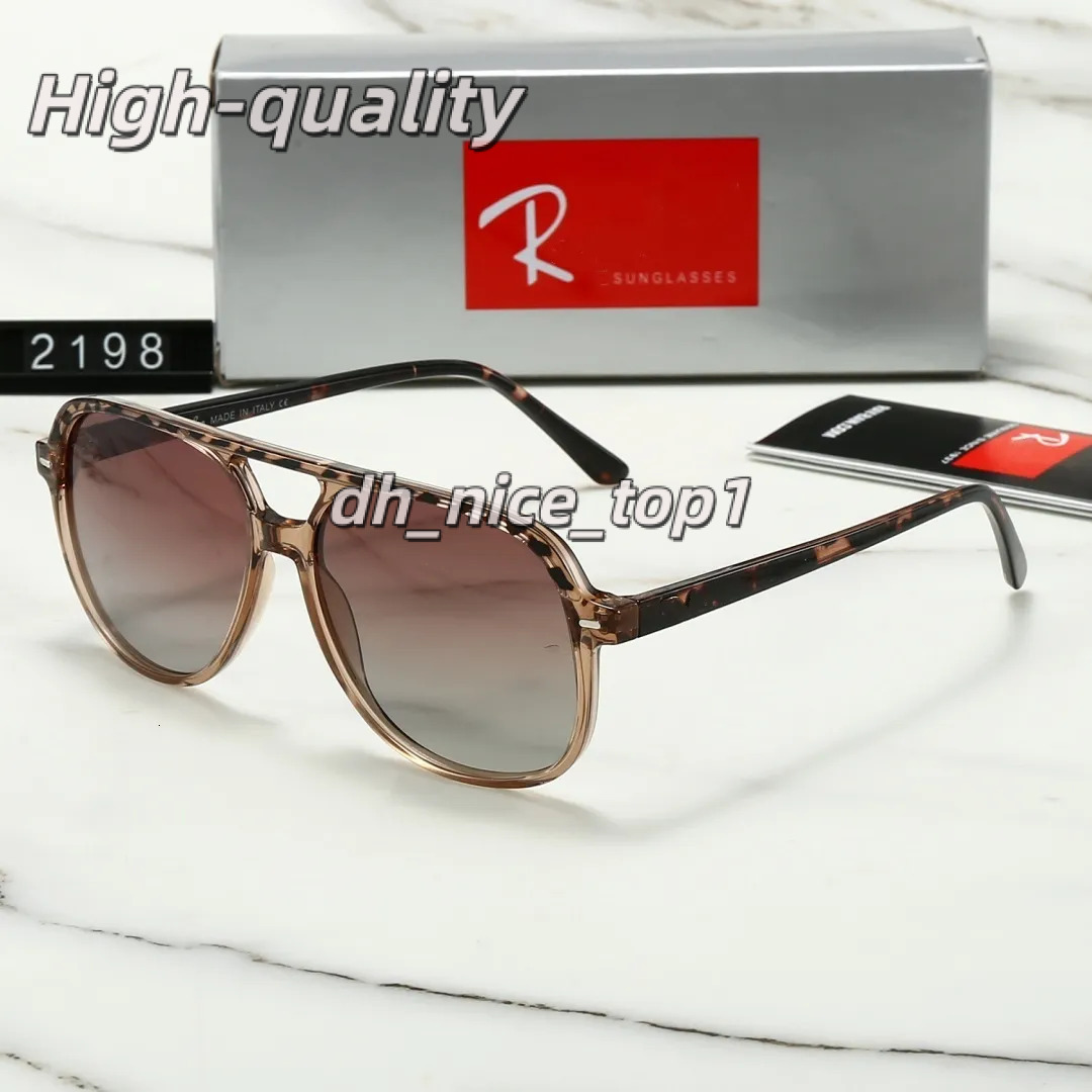 High Quality Fashion RB Banssunglass rainess''ban''banssunglasses Polarized Designer 2198 Ban for MenWomen Sunglasses GoggleAdumbral Beach Eyeglasses 3b5