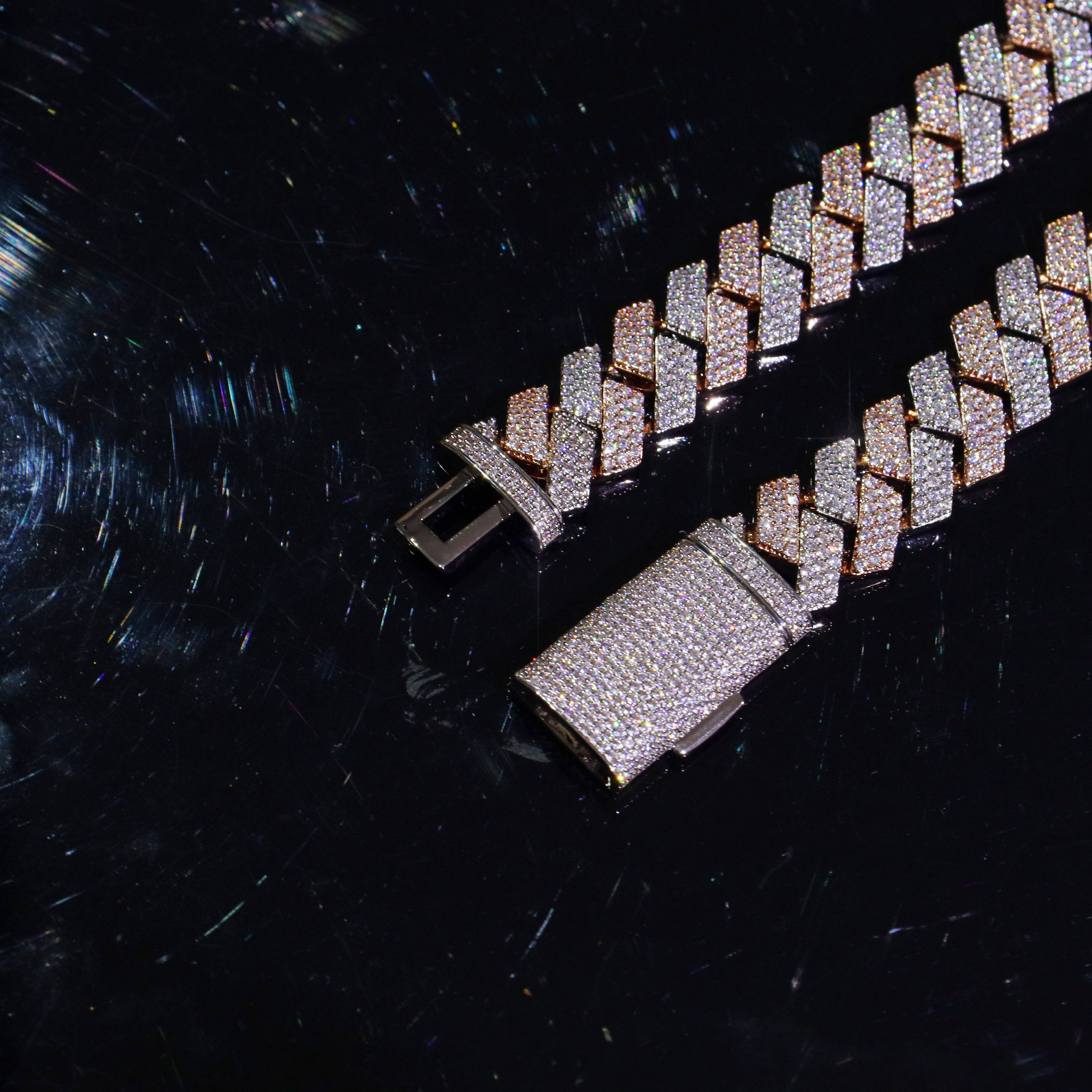 925 Silver Necklace Hip Hop Chain Custom Necklace Fine Jewelry Zircon 13MM Europe and the United States Popular