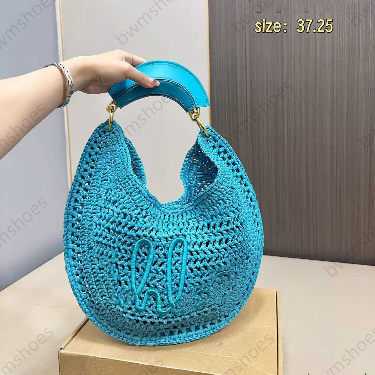 Summer Banana hobo bag Beach Bag Lafiteegrasss Designer Bag Straw Large Capacity Seaside Vacation Bag Woven Bag womens Handbags Luxury Purses