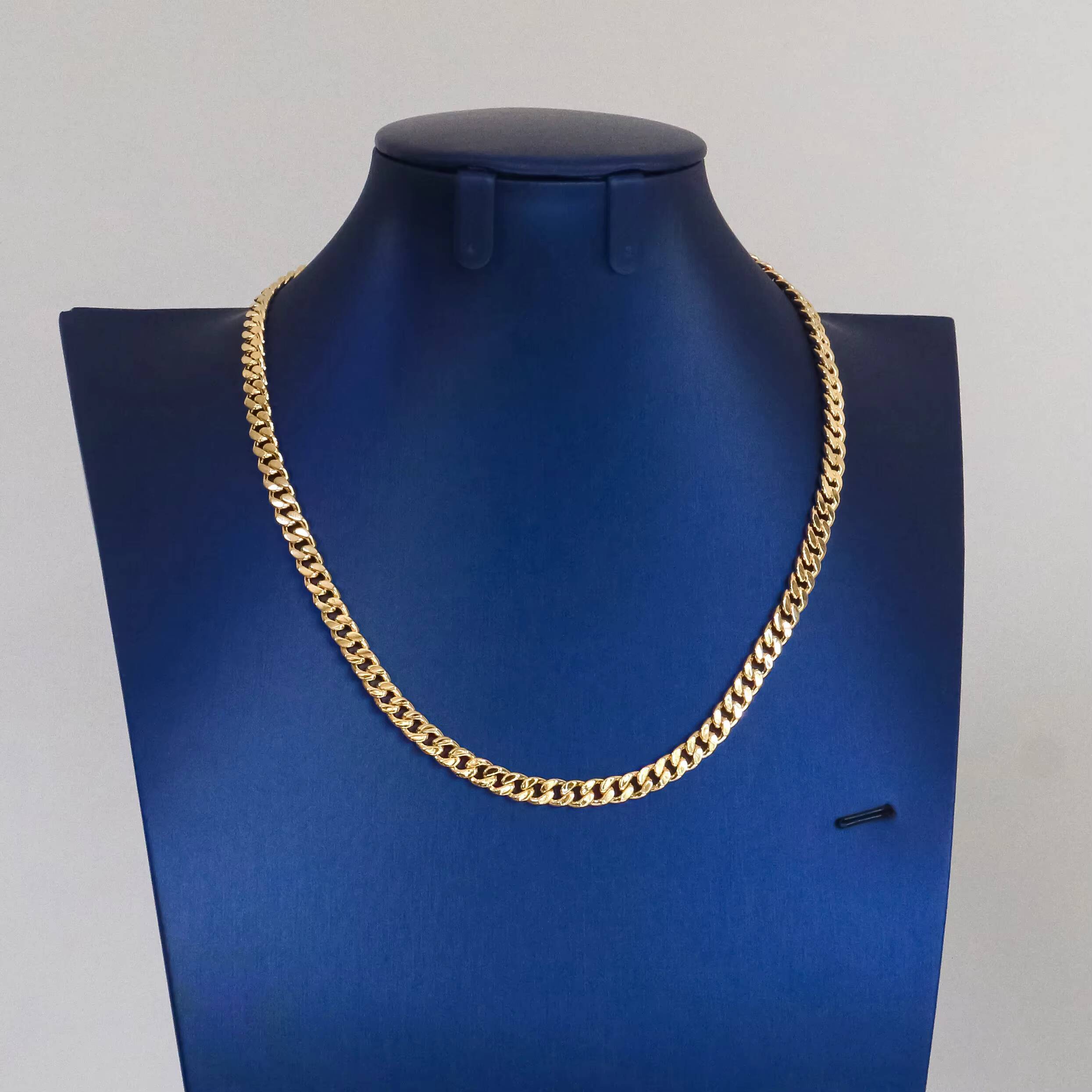 MRDOPE 12mm Cuban Link Chain Custom Clasp Plain Miami Hip Hop 925 Silver Gold Plated Cuban Chain