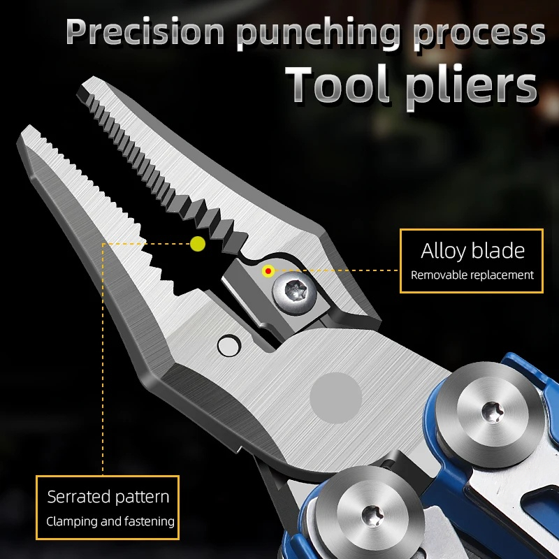 Car-mounted Folding Tool Pliers Multi-functional Plier Outdoor Multi-purpose Camping Set Knife Portable - view 5