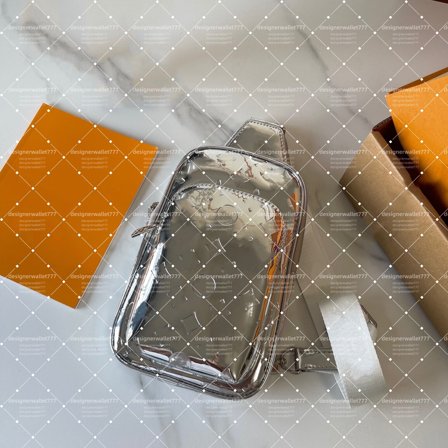 10A Designer bag Avenue chest pack Gold and silver patent shoulder crossbody bags clutch handbag Messenger sports waist bag M11703 M3963 M25891 Mirror quality