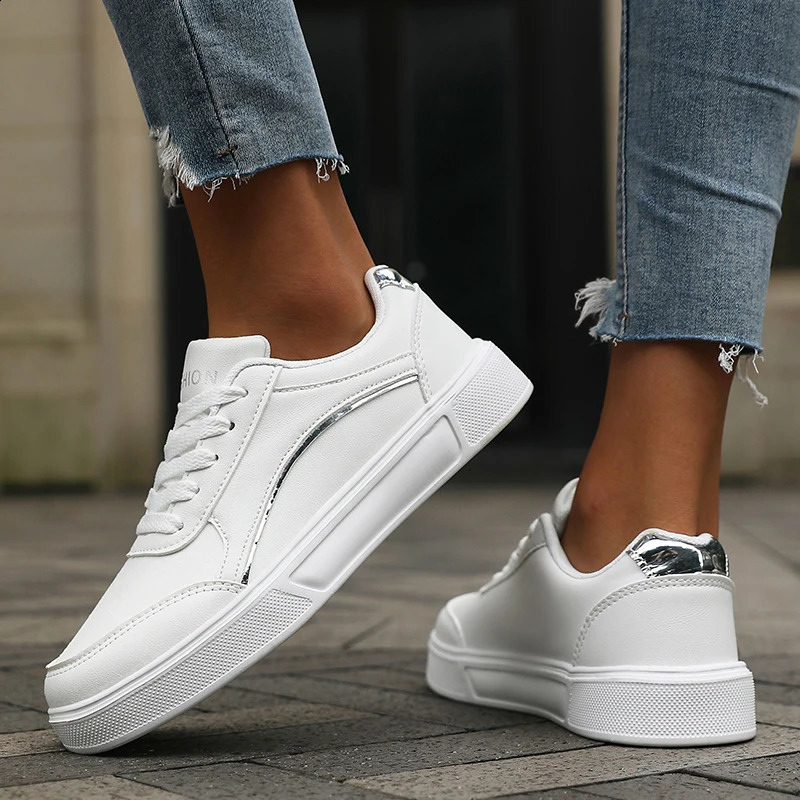 Womens Casual White… - image