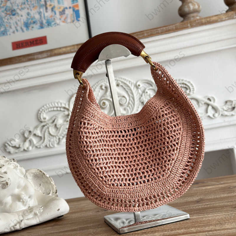 10A handbag Fashion bags beach tote Handbag armpit hobo bag woven unique banana shaped handle and vibrant lafitegrases color scheme sixe 36cm with box